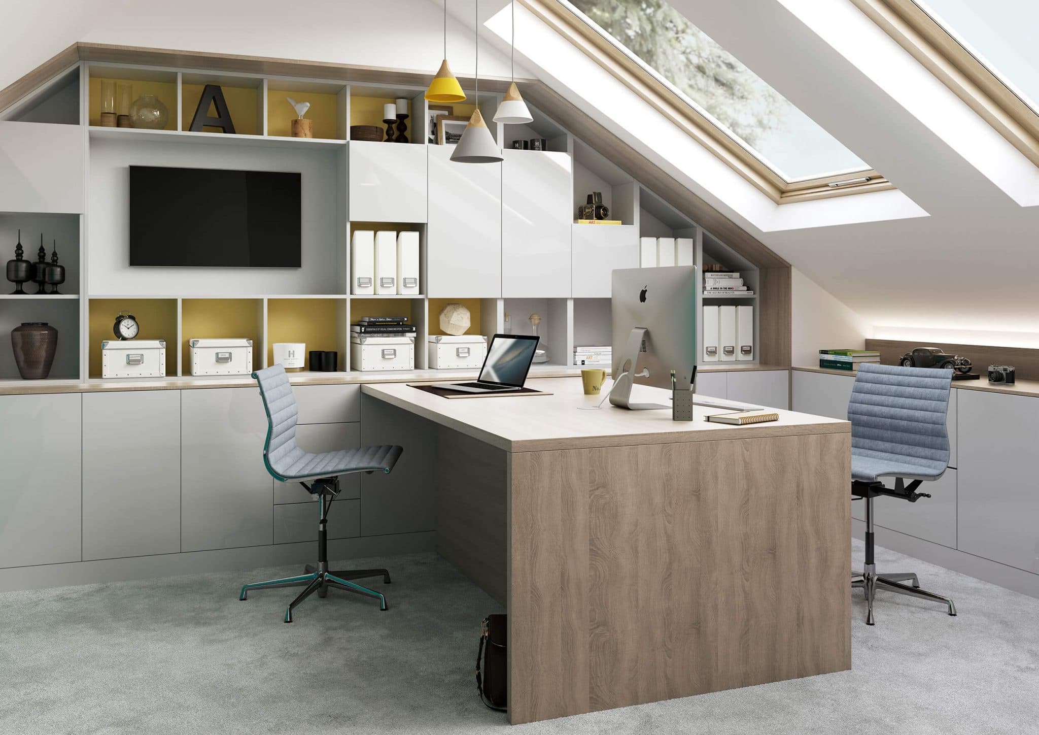 Porcelain High Gloss Home Office in West Midlands