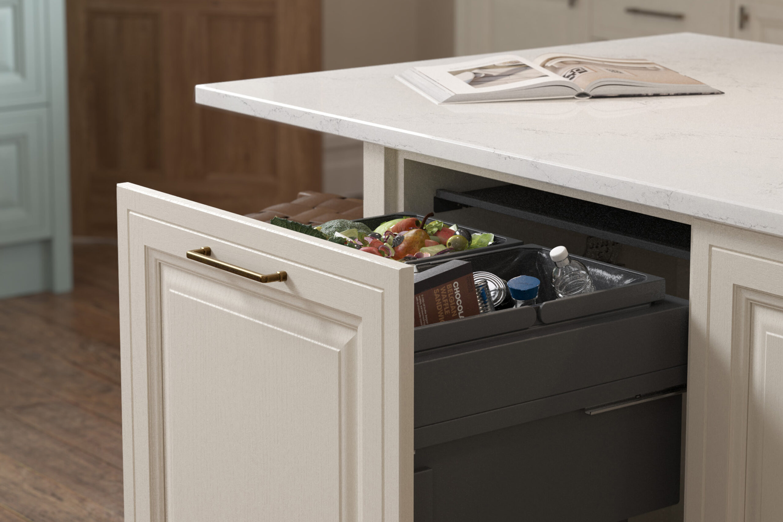 JACOBSON TAUPE GREY & LIGHT TEAL