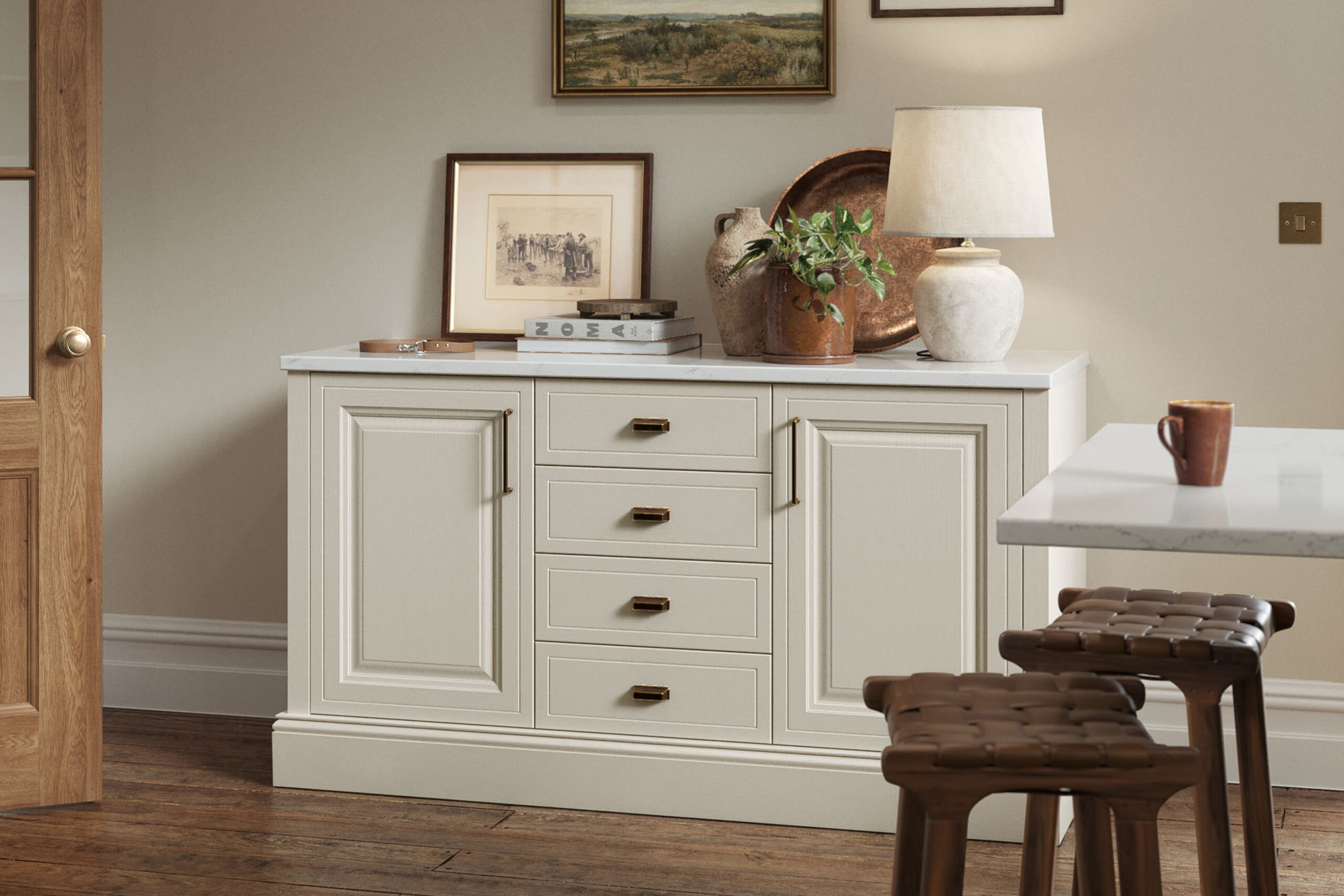 JACOBSON TAUPE GREY & LIGHT TEAL