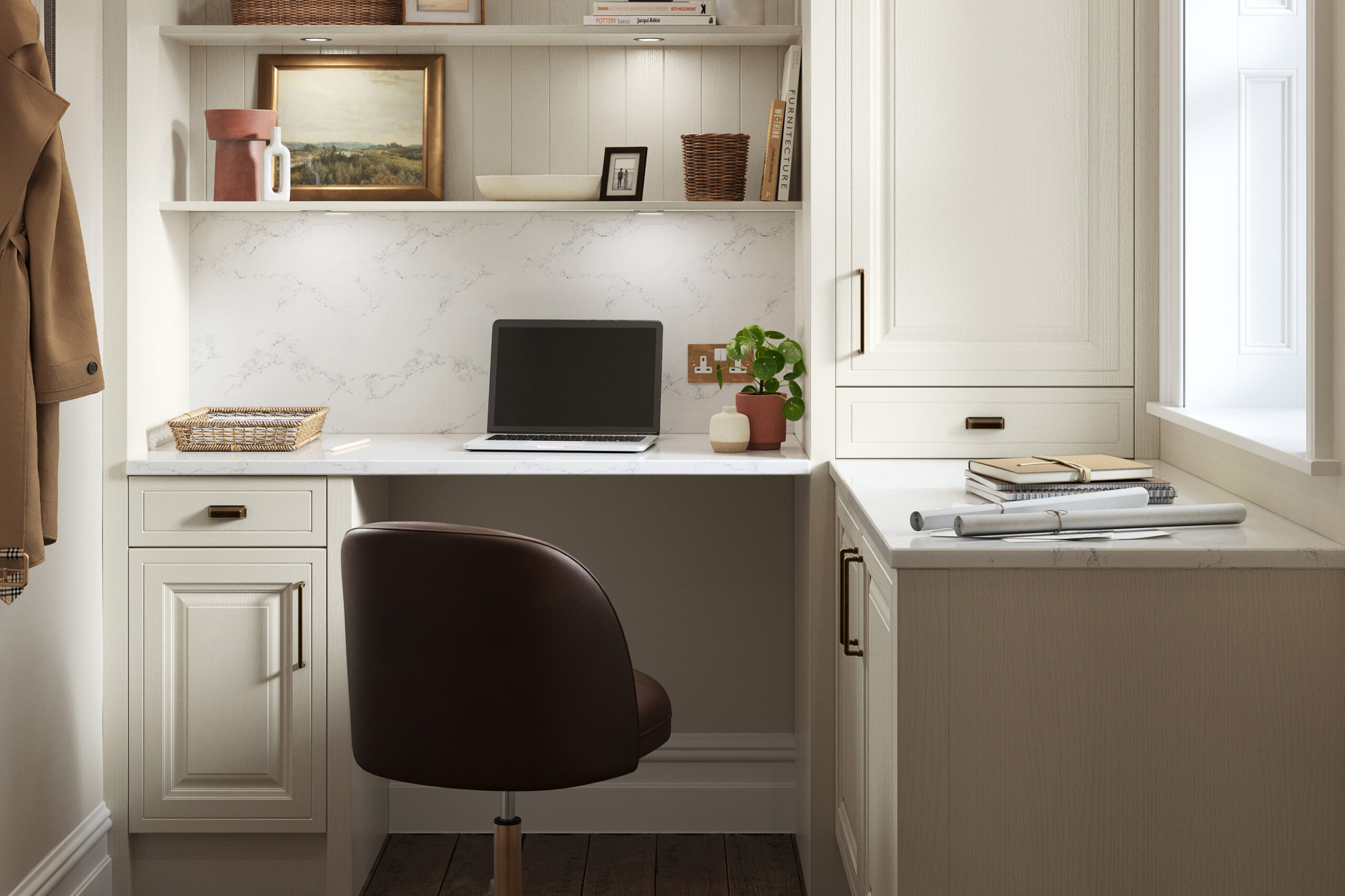 JACOBSON TAUPE GREY & LIGHT TEAL